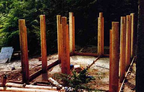 Building a Shelter With Log Scraps Image
